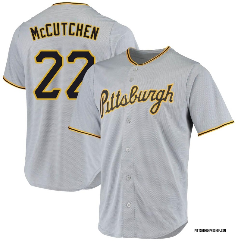 Andrew McCutchen Youth Pittsburgh Pirates Road Jersey - Gray Replica