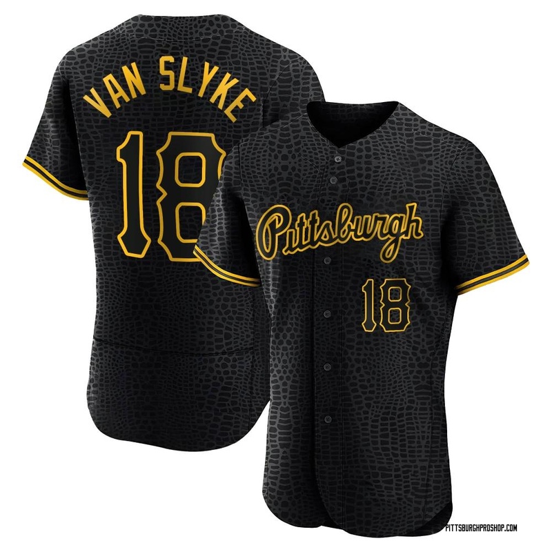 Andy Van Slyke Pittsburgh Pirates Men's Black Branded Base Runner Tri-Blend Long Sleeve T-Shirt