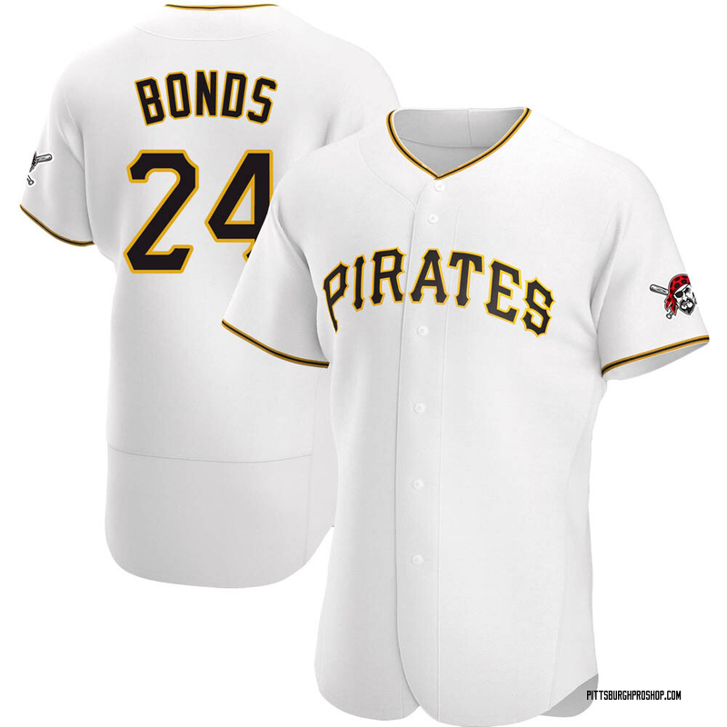 Barry Bonds Men's Pittsburgh Pirates Home Jersey - White Authentic