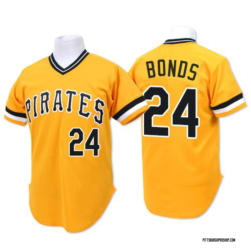 Barry Bonds Men's Pittsburgh Pirates Home Jersey - White Authentic