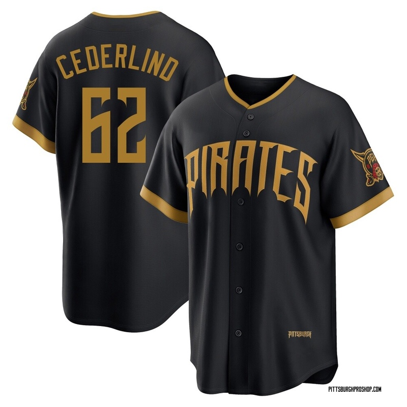 Blake Cederlind Jersey, Authentic Pirates Blake Cederlind Jerseys