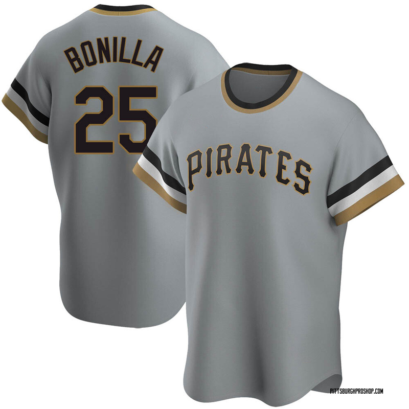 Bobby Bonilla Men's Pittsburgh Pirates Road Cooperstown Collection Jersey -  Gray Replica