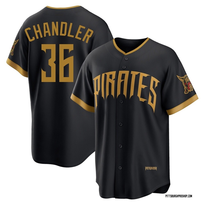 Bubba Chandler Men's Pittsburgh Pirates 2026 City Connect Stadium Jersey - Black Limited