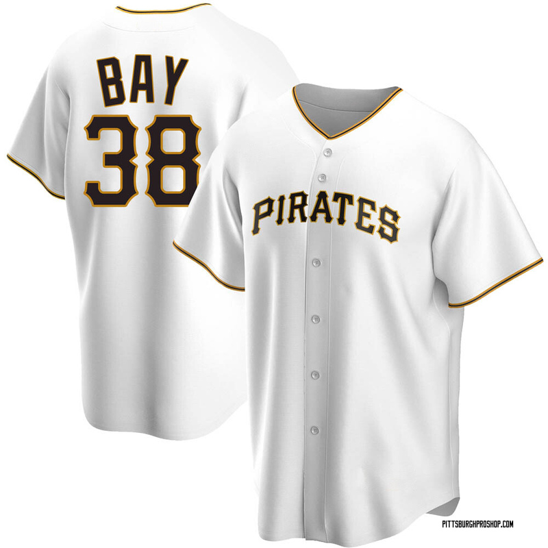 Jason Bay Men's Pittsburgh Pirates Home Jersey - White Replica
