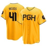 Jerry Reuss Men's Pittsburgh Pirates 2023 City Connect Jersey - Gold Replica