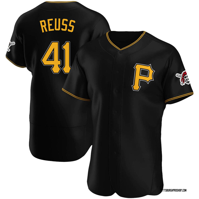 Jerry Reuss Men's Pittsburgh Pirates Alternate Jersey - Black Authentic
