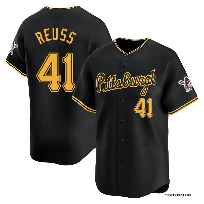 Jerry Reuss Men's Pittsburgh Pirates Alternate Jersey - Black Limited