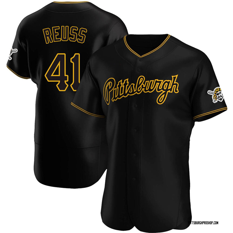 Jerry Reuss Men's Pittsburgh Pirates Alternate Team Jersey - Black Authentic