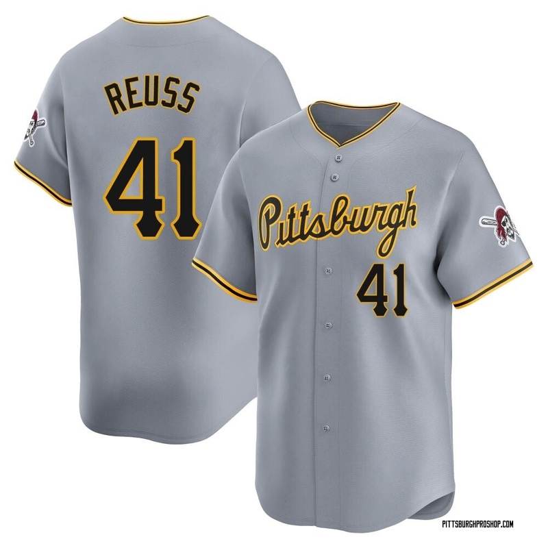 Jerry Reuss Men's Pittsburgh Pirates Away Jersey - Gray Limited