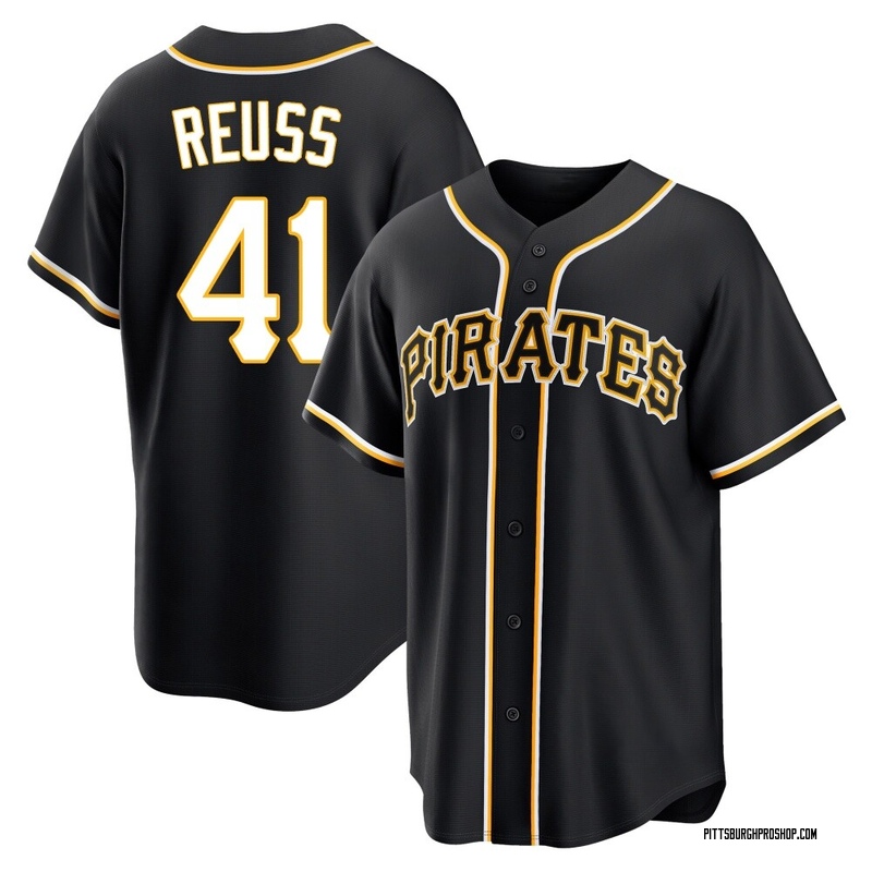 Jerry Reuss Men's Pittsburgh Pirates Fashion Out Jersey - Black Replica