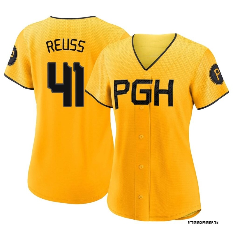 Jerry Reuss Women's Pittsburgh Pirates 2023 City Connect Jersey - Gold Replica