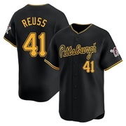 Jerry Reuss Youth Pittsburgh Pirates Alternate Jersey - Black Limited