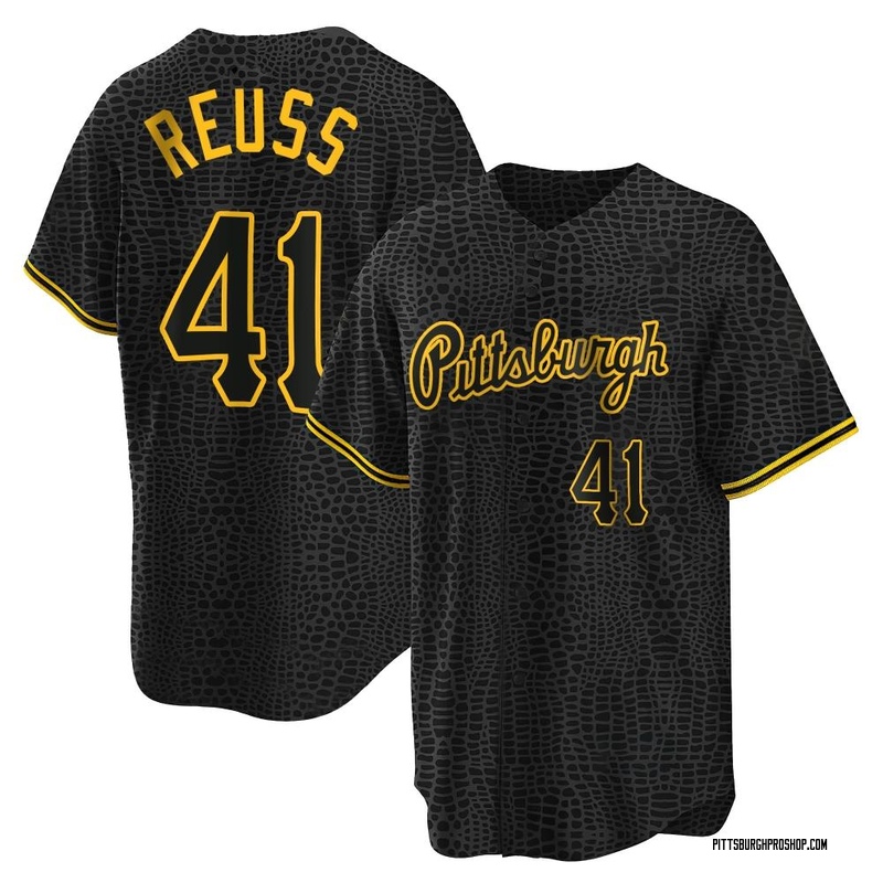 Jerry Reuss Youth Pittsburgh Pirates Snake Skin City Jersey - Black Replica