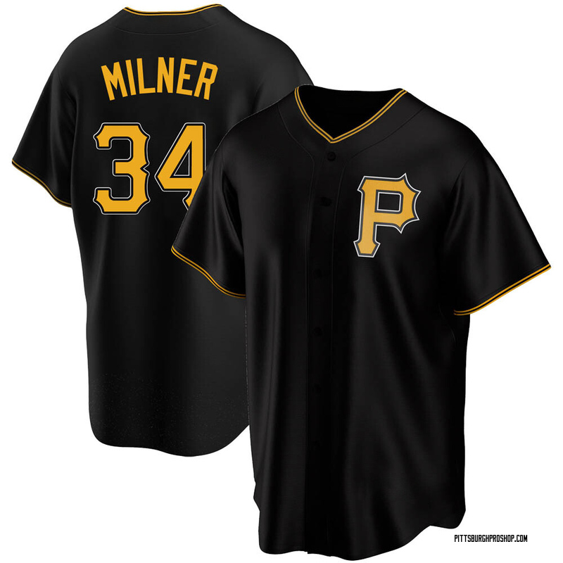 John Milner Youth Pittsburgh Pirates Alternate Jersey - Black Replica