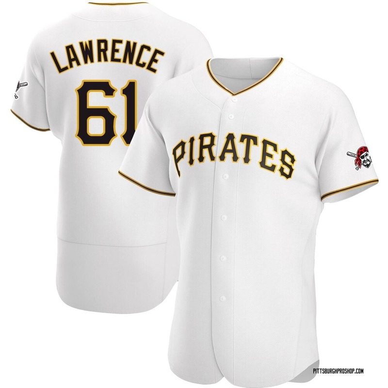 Justin Lawrence Men's Pittsburgh Pirates Home Jersey - White Authentic