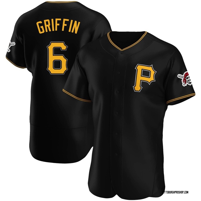 Konnor Griffin Men's Pittsburgh Pirates Alternate Jersey - Black Authentic