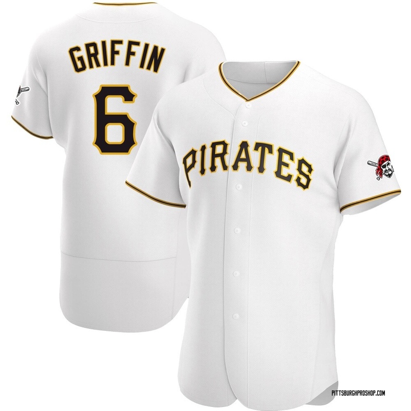 Konnor Griffin Men's Pittsburgh Pirates Home Jersey - White Authentic