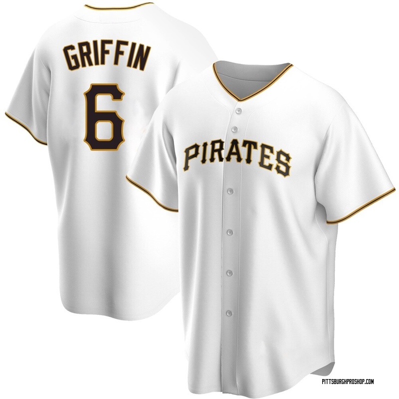 Konnor Griffin Men's Pittsburgh Pirates Home Jersey - White Replica