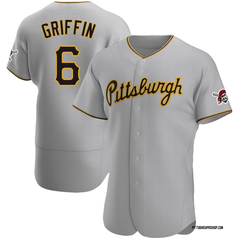 Konnor Griffin Men's Pittsburgh Pirates Road Jersey - Gray Authentic