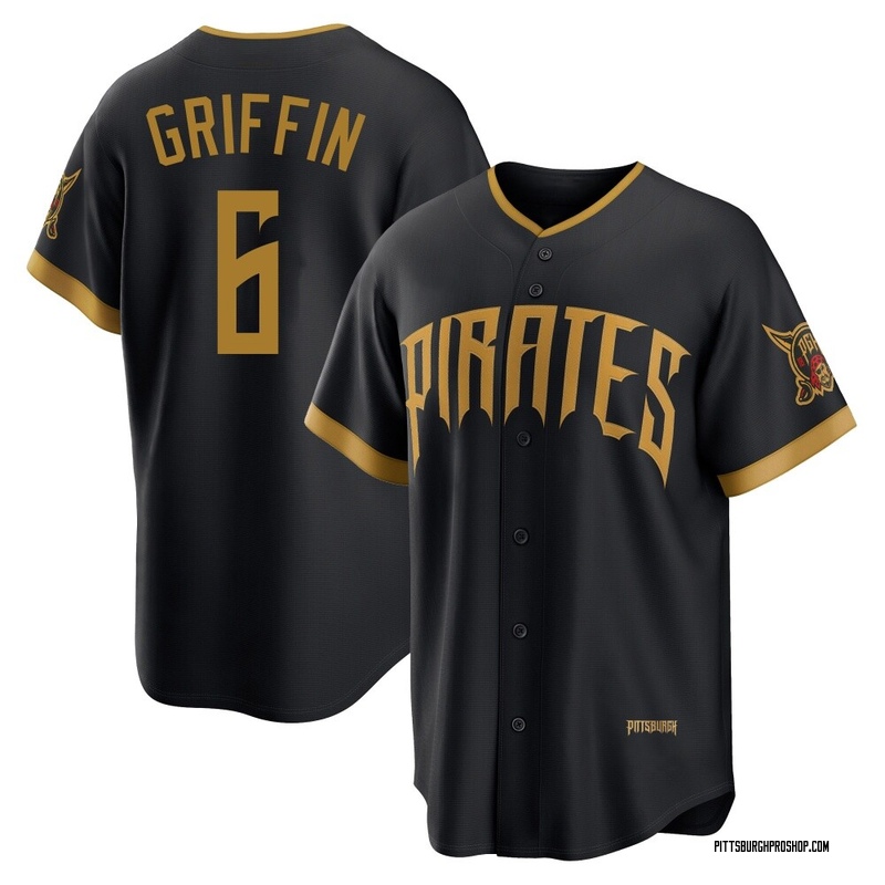 Konnor Griffin Youth Pittsburgh Pirates 2026 City Connect Stadium Jersey - Black Limited