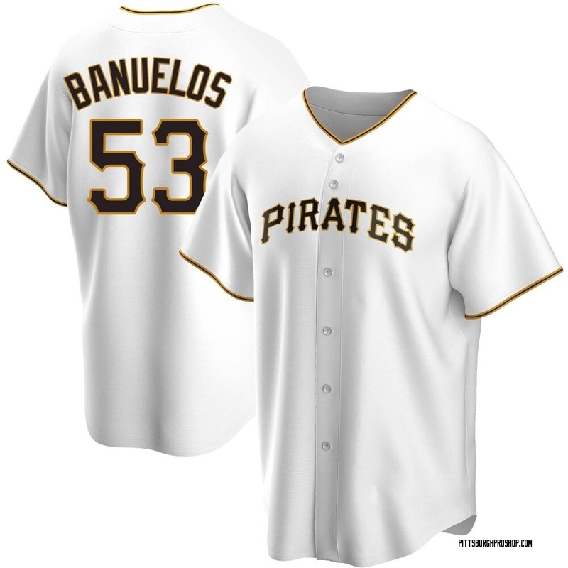 Manny Banuelos Men's Pittsburgh Pirates Home Jersey - White Replica