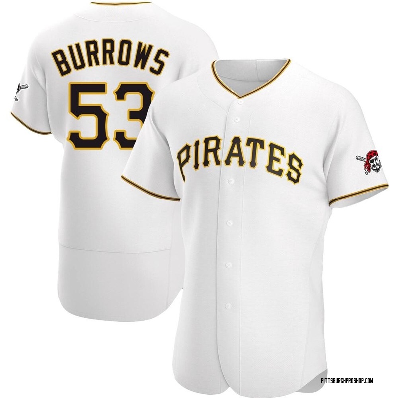 Mike Burrows Men's Pittsburgh Pirates Home Jersey - White Authentic