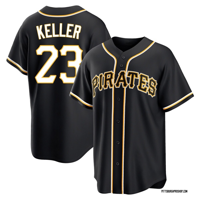 Mitch Keller Youth Pittsburgh Pirates Fashion Out Jersey - Black Replica