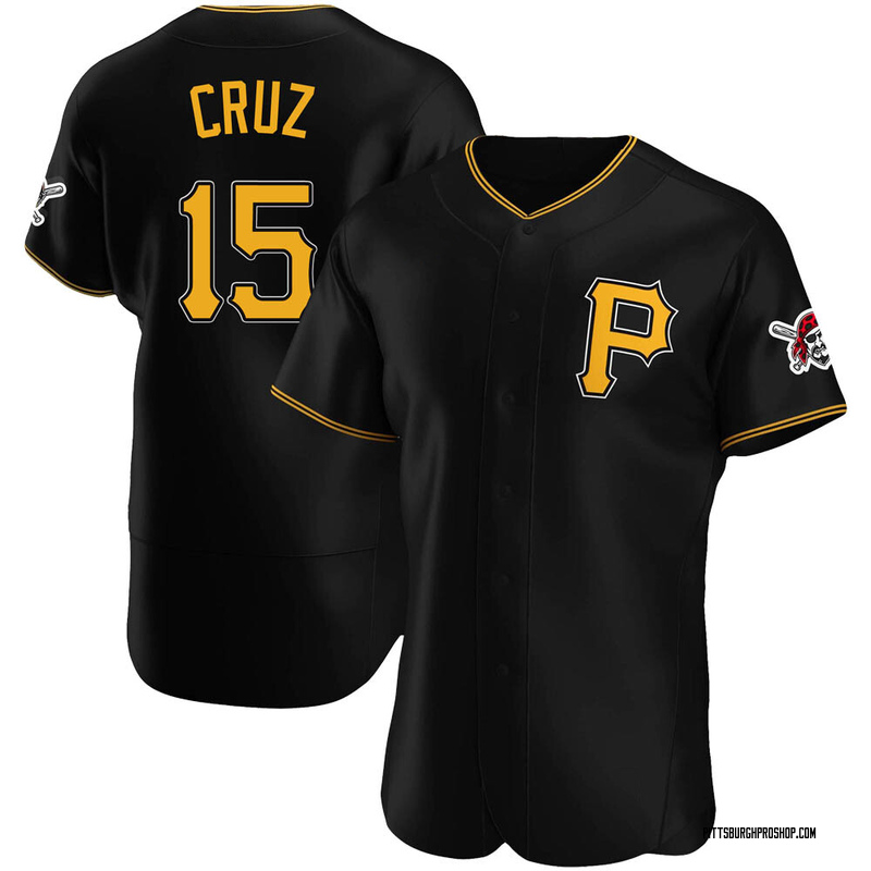 Oneil Cruz Men's Pittsburgh Pirates Alternate Jersey - Black Authentic