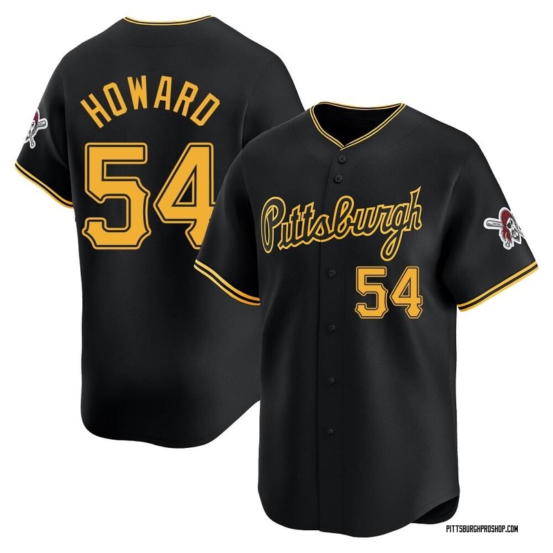 Sam Howard Men's Pittsburgh Pirates Alternate Jersey - Black Limited