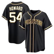 Sam Howard Men's Pittsburgh Pirates Fashion Out Jersey - Black Replica