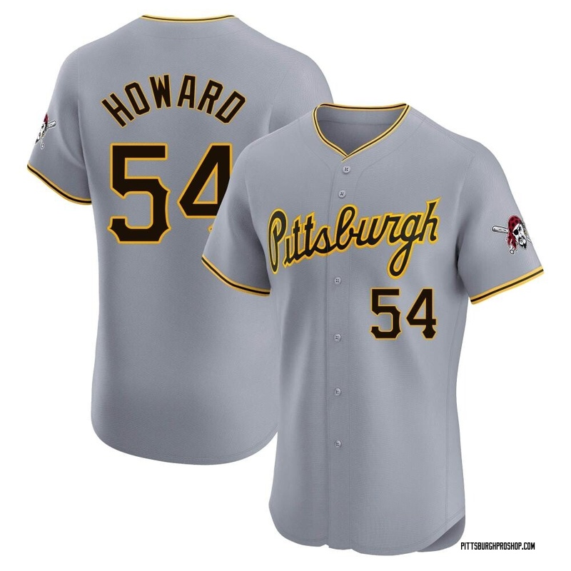 Sam Howard Men's Pittsburgh Pirates Road Jersey - Gray Elite