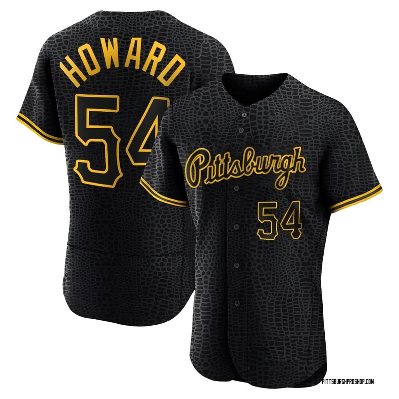 Sam Howard Men's Pittsburgh Pirates Snake Skin City Jersey - Black Authentic