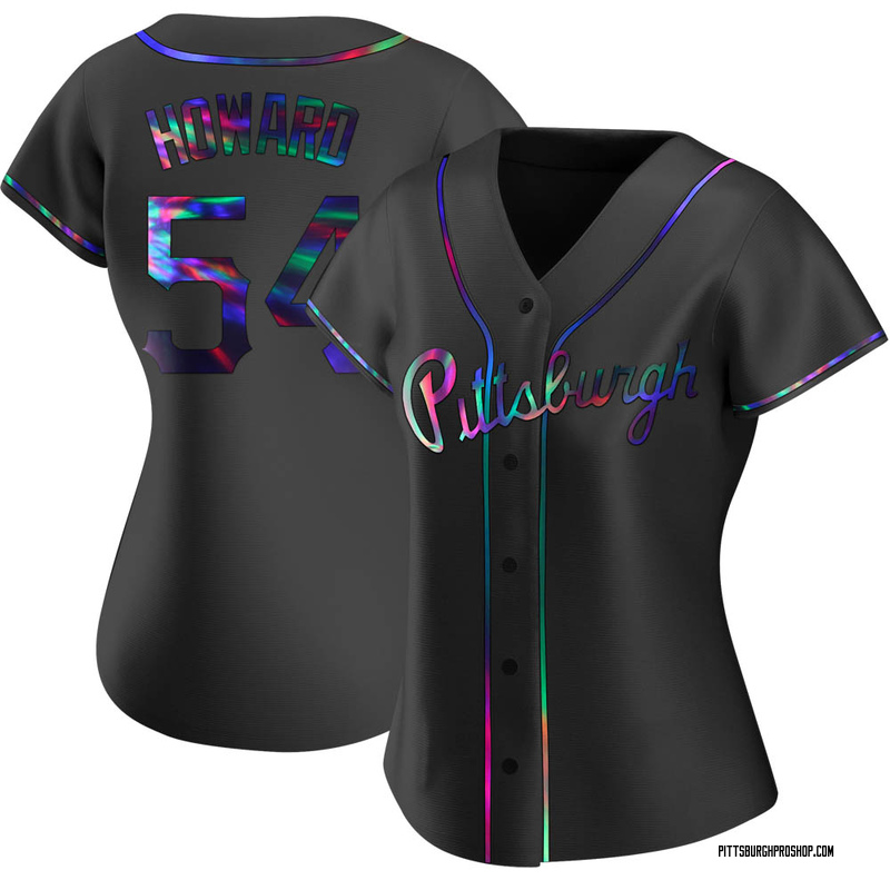 Sam Howard Women's Pittsburgh Pirates Alternate Jersey - Black Holographic Replica
