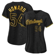 Sam Howard Women's Pittsburgh Pirates Snake Skin City Jersey - Black Authentic