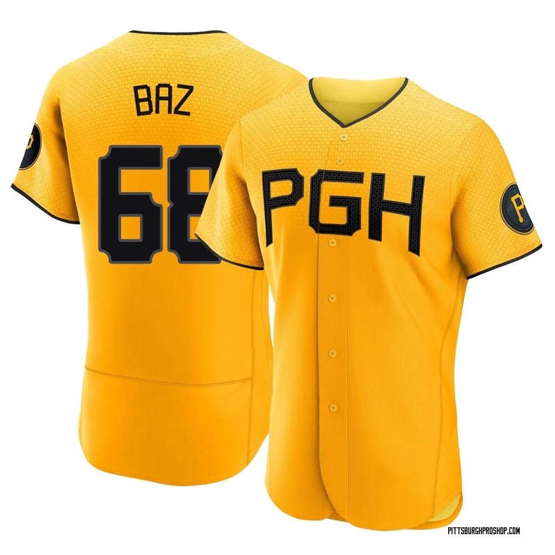 Shane Baz Men's Pittsburgh Pirates 2023 City Connect Jersey - Gold Authentic