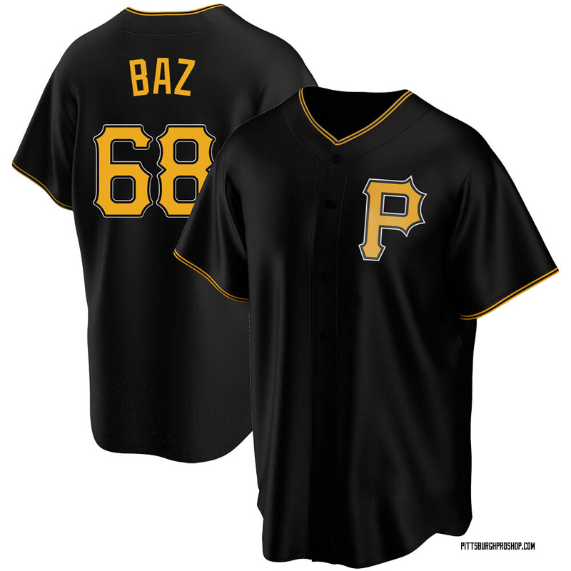 Shane Baz Men's Pittsburgh Pirates Alternate Jersey - Black Replica
