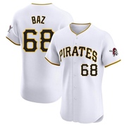 Shane Baz Men's Pittsburgh Pirates Home Jersey - White Elite