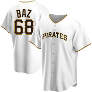 Shane Baz Men's Pittsburgh Pirates Home Jersey - White Replica