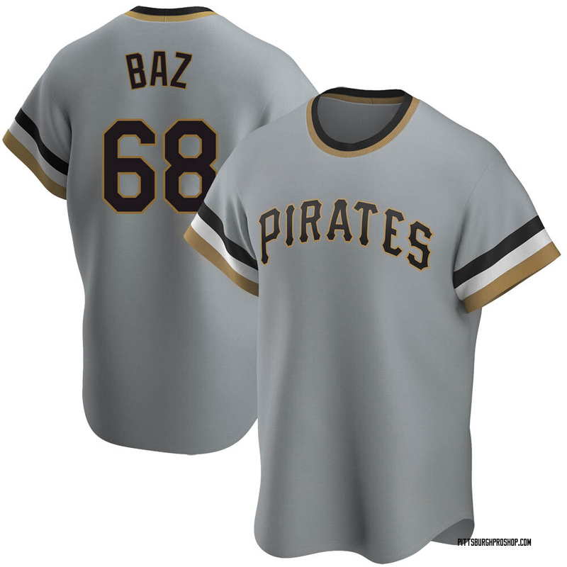 Shane Baz Men's Pittsburgh Pirates Road Cooperstown Collection Jersey - Gray Replica
