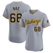 Shane Baz Men's Pittsburgh Pirates Road Jersey - Gray Elite