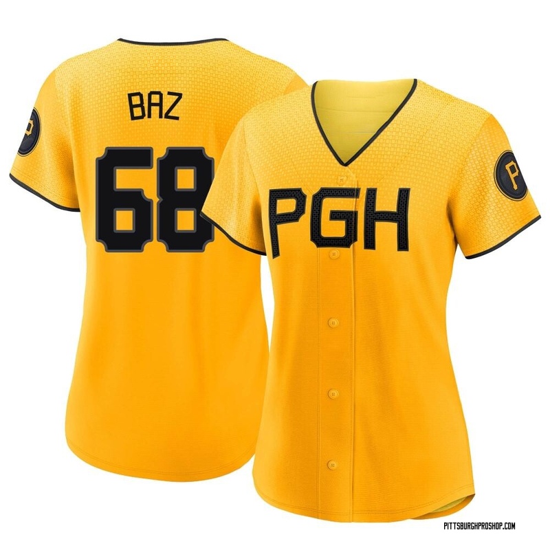 Shane Baz Women's Pittsburgh Pirates 2023 City Connect Jersey - Gold Authentic