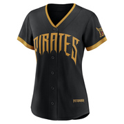Shane Baz Women's Pittsburgh Pirates 2026 City Connect Stadium Jersey - Black Limited