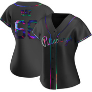 Shane Baz Women's Pittsburgh Pirates Alternate Jersey - Black Holographic Replica