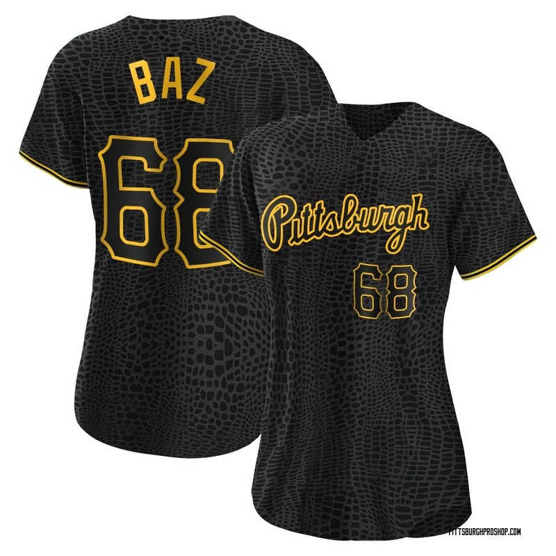 Shane Baz Women's Pittsburgh Pirates Snake Skin City Jersey - Black Authentic