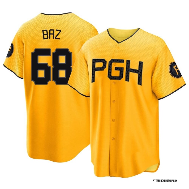 Shane Baz Youth Pittsburgh Pirates 2023 City Connect Jersey - Gold Replica