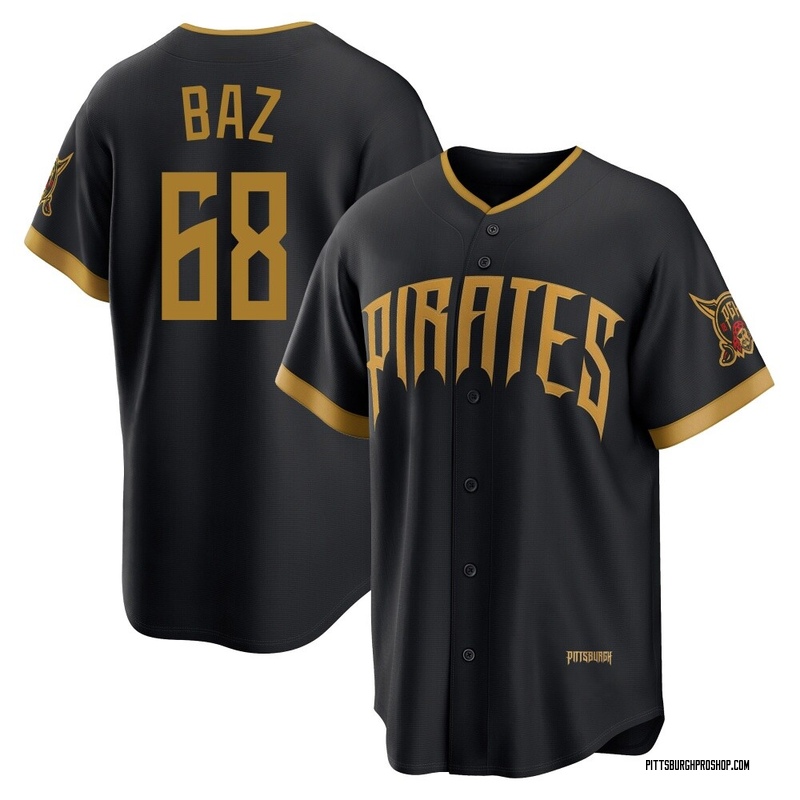Shane Baz Youth Pittsburgh Pirates 2026 City Connect Stadium Jersey - Black Limited