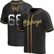 Shane Baz Youth Pittsburgh Pirates Alternate Jersey - Black Golden Replica