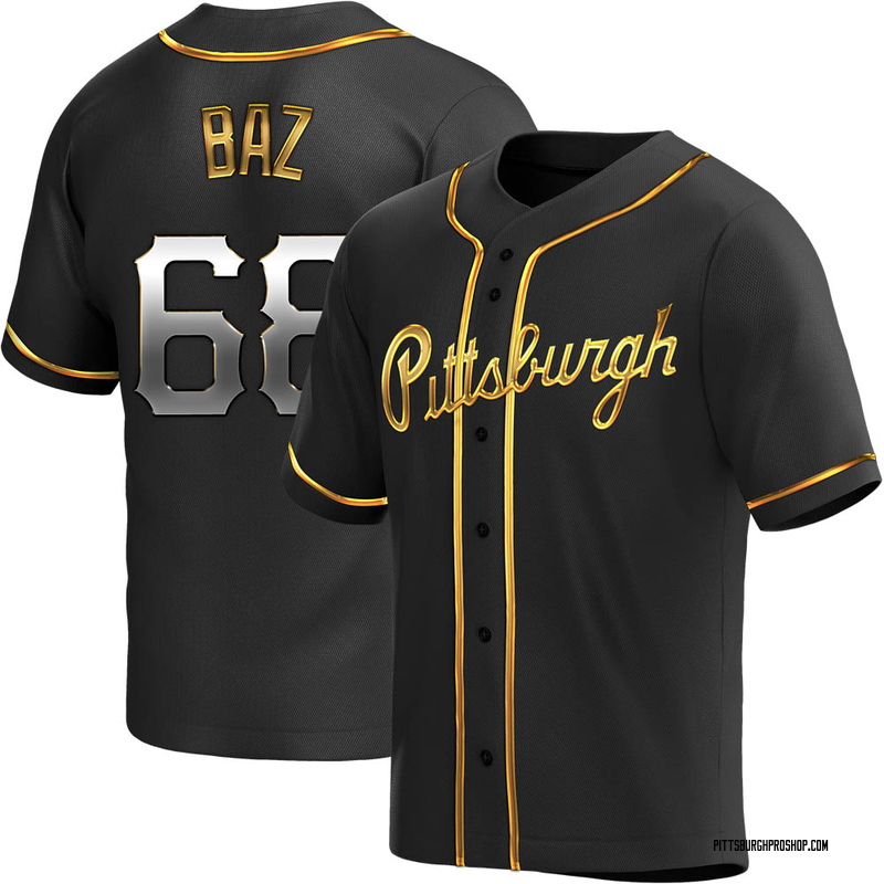 Shane Baz Youth Pittsburgh Pirates Alternate Jersey - Black Golden Replica