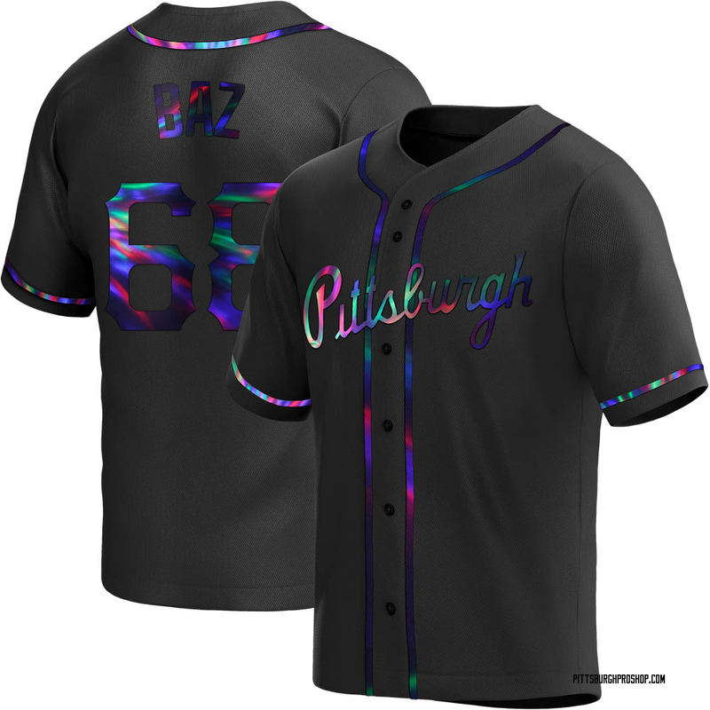 Shane Baz Youth Pittsburgh Pirates Alternate Jersey - Black Holographic Replica