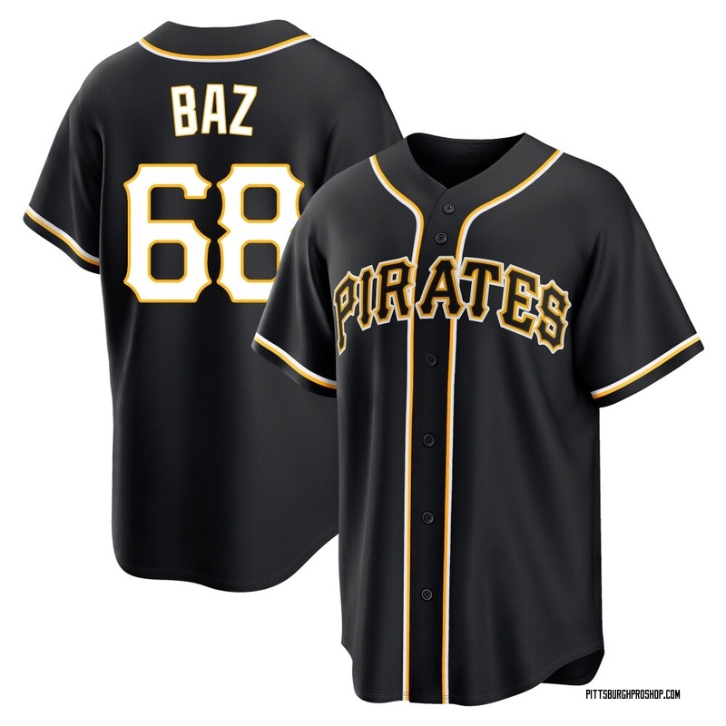 Shane Baz Youth Pittsburgh Pirates Fashion Out Jersey - Black Replica